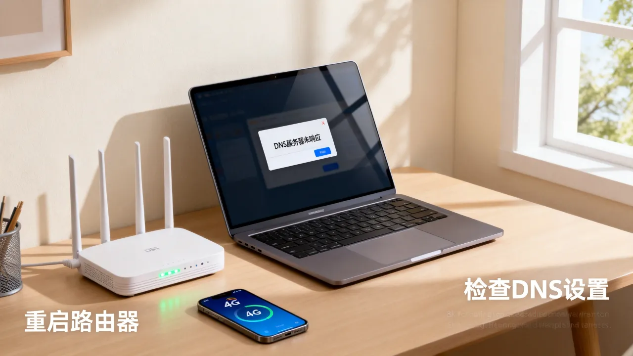 DNS服务器未响应电信宽带怎么办，是什么原因？