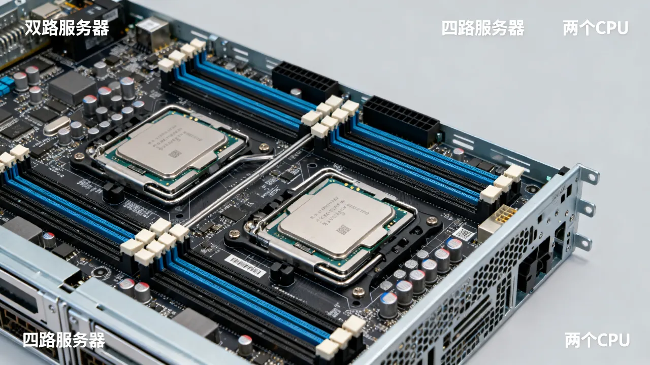四路服务器为什么配两个CPU？双路和四路性能差距大吗
