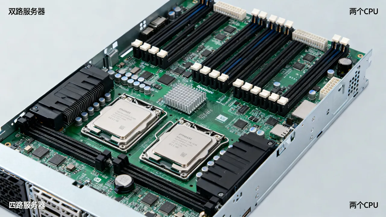 四路服务器为什么配两个CPU？双路和四路性能差距大吗
