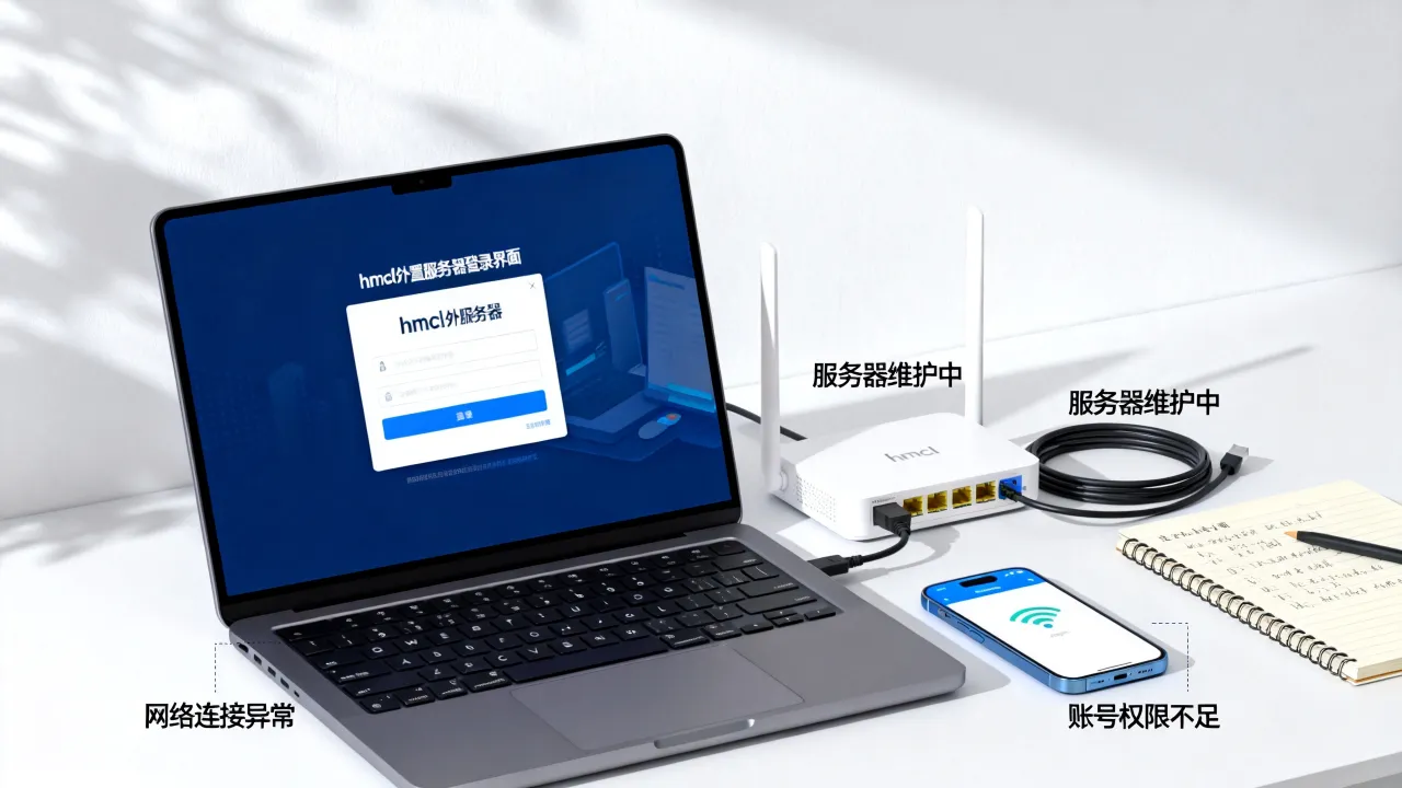 hmcl外置服务器为什么无法登录，常见原因有哪些