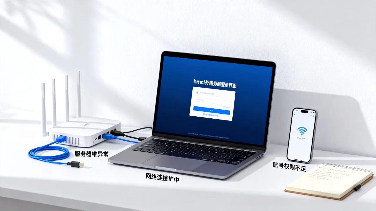 hmcl外置服务器为什么无法登录，常见原因有哪些