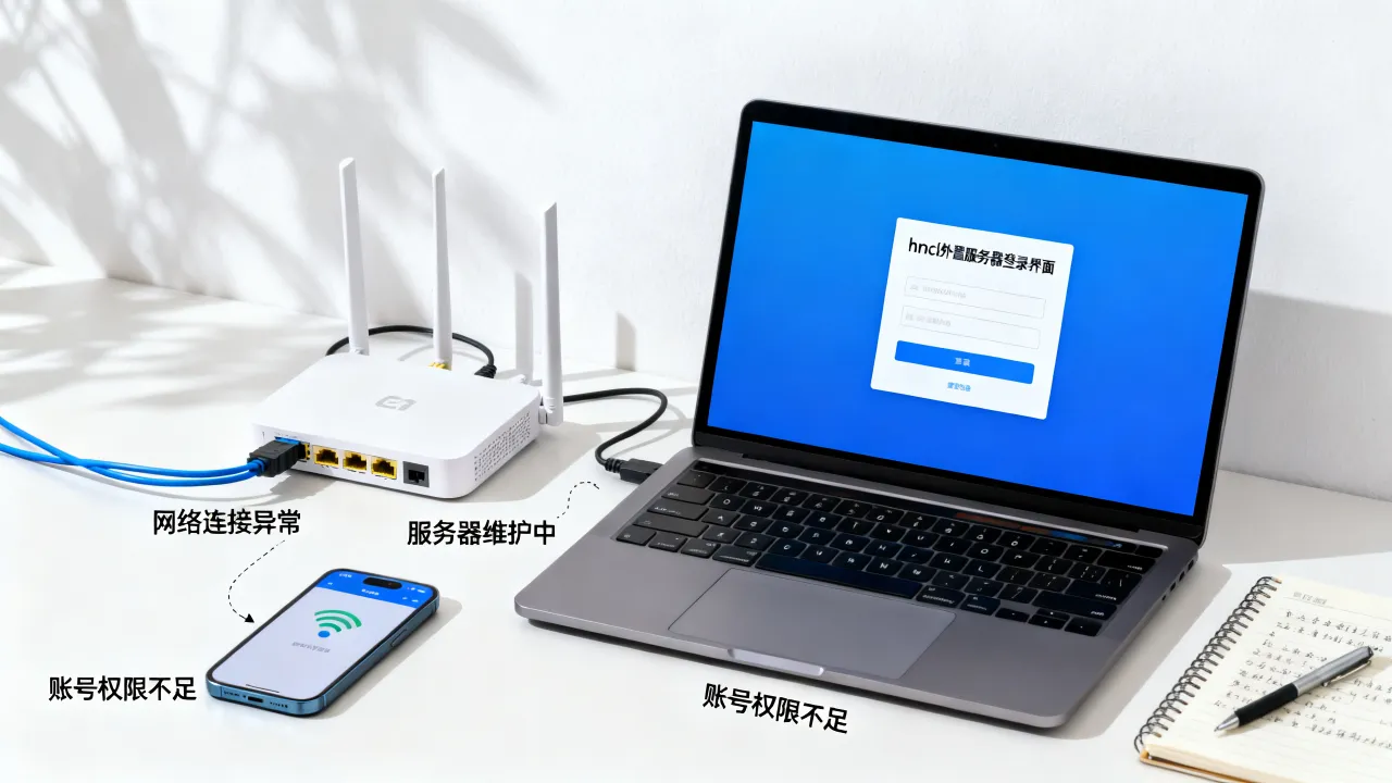 hmcl外置服务器为什么无法登录，常见原因有哪些