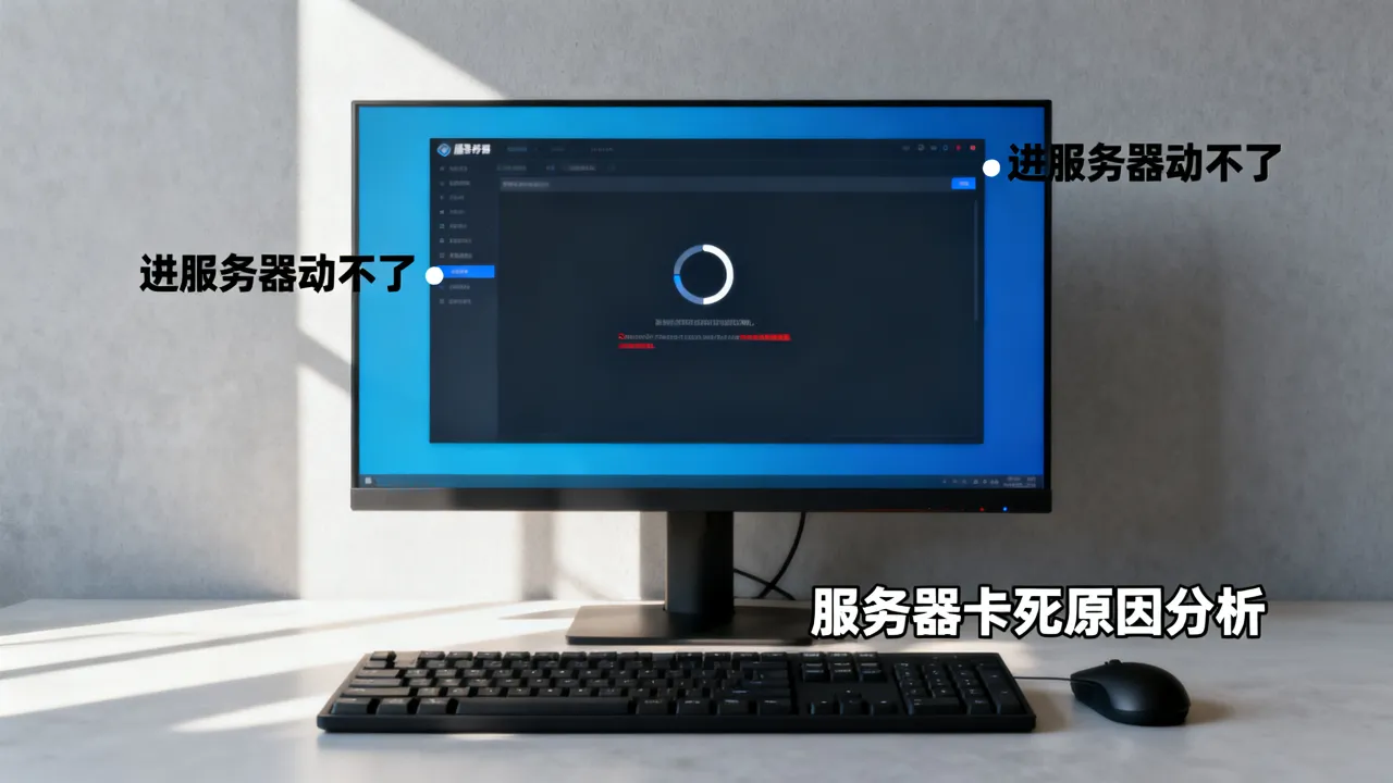 进服务器为什么动不了，进服务器一直卡死无法操作是什么原因