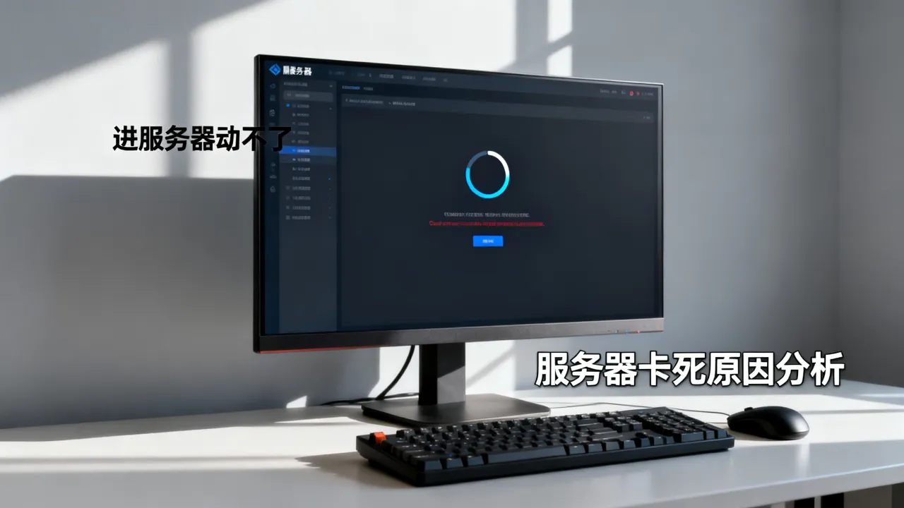进服务器为什么动不了，进服务器一直卡死无法操作是什么原因