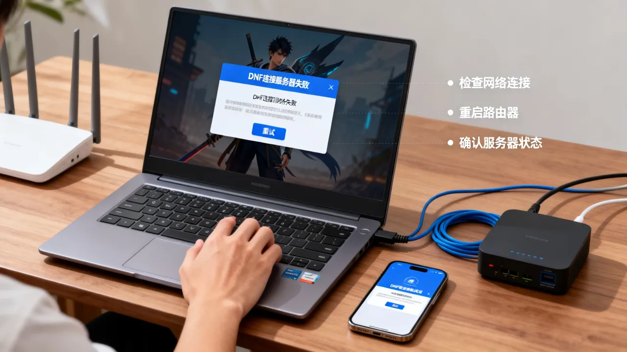 为什么dnf连接不上服务器失败，dnf连接服务器失败怎么解决