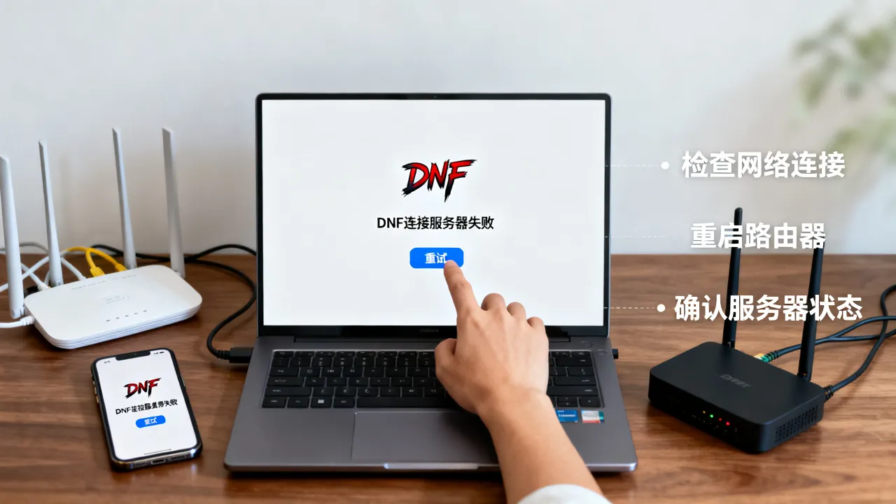 为什么dnf连接不上服务器失败，dnf连接服务器失败怎么解决