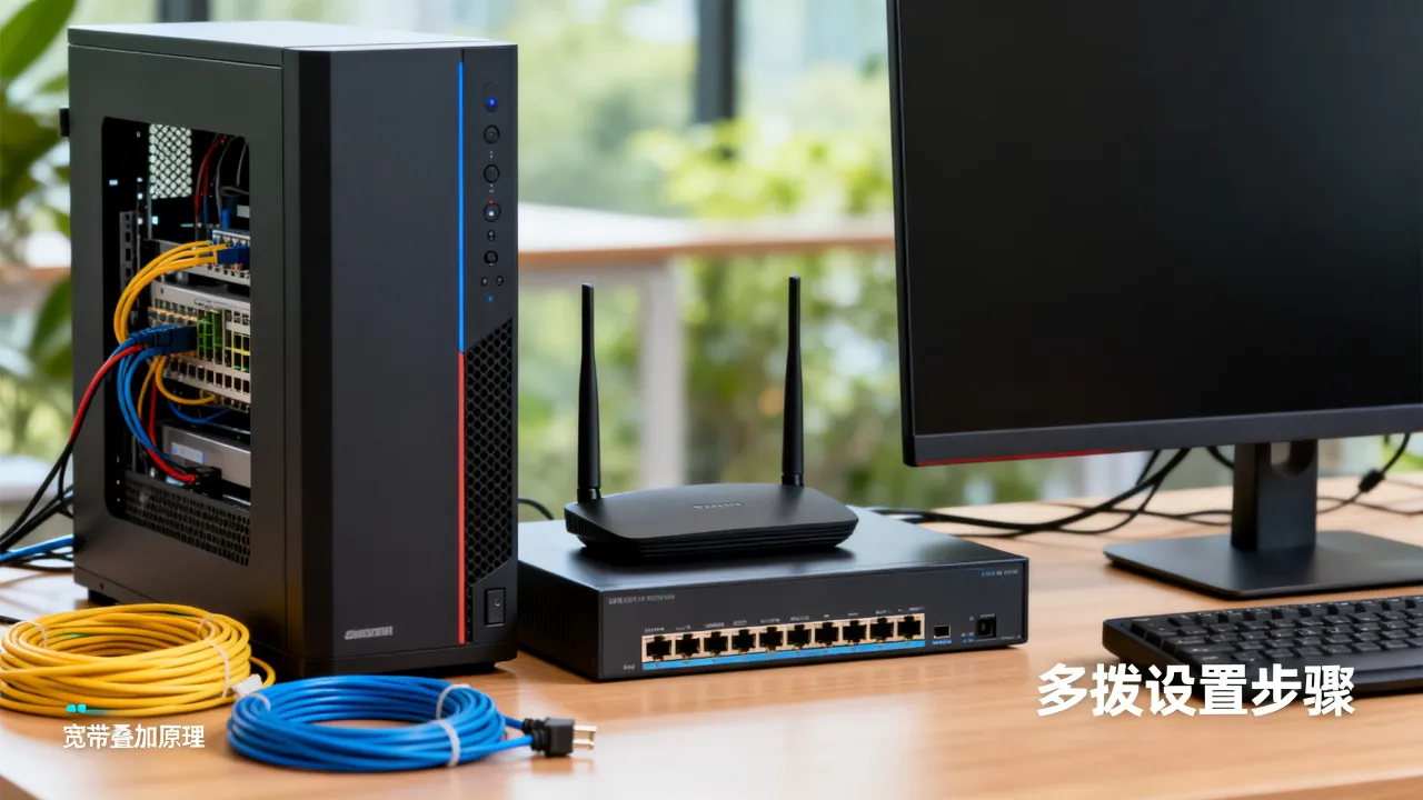 服务器拨多个宽带账号怎么设置？多拨宽带叠加