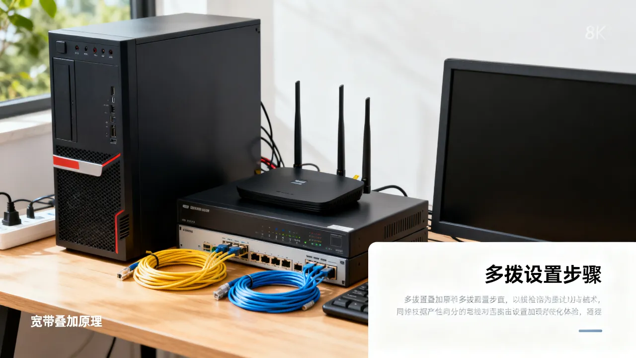 服务器拨多个宽带账号怎么设置？多拨宽带叠加