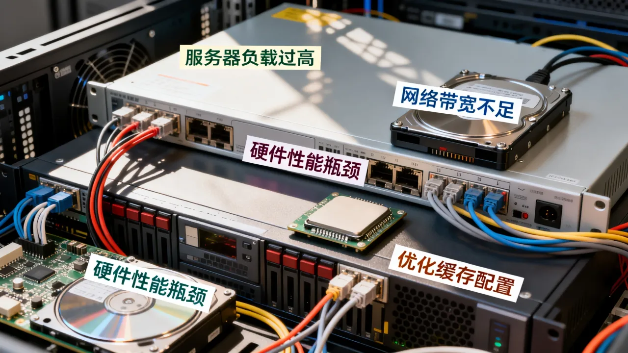 网站服务器为什么会卡，服务器卡顿原因和解决方法是什么
