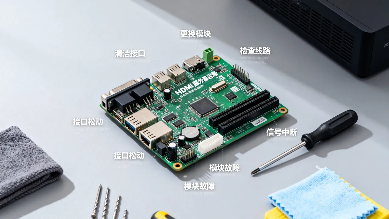 HDMI服务器运维板如何维护，常见故障有哪些？