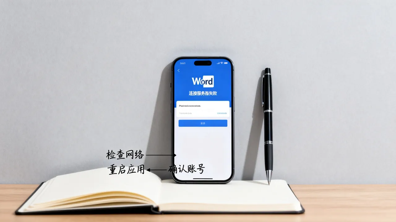 为什么手机版word连接不到服务器，手机word连不上服务器怎么办