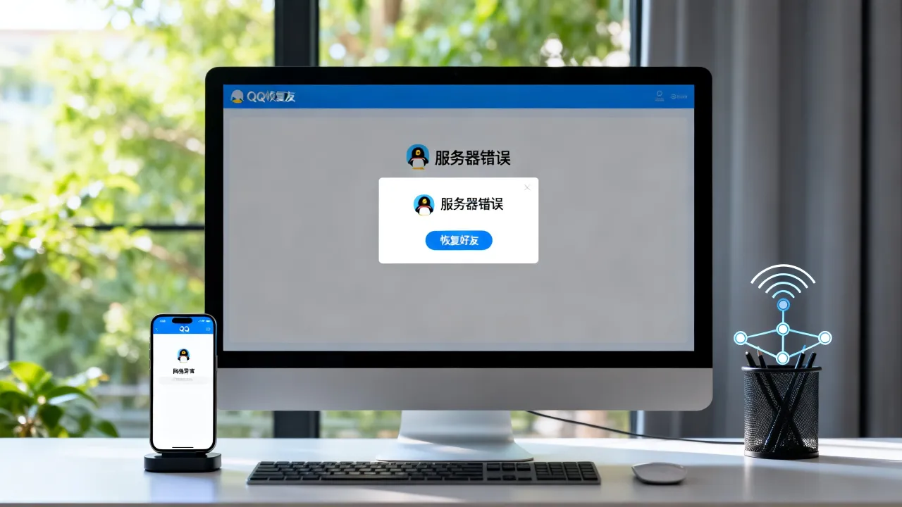 QQ恢复好友为什么服务器错误，恢复好友服务器错误怎么办？