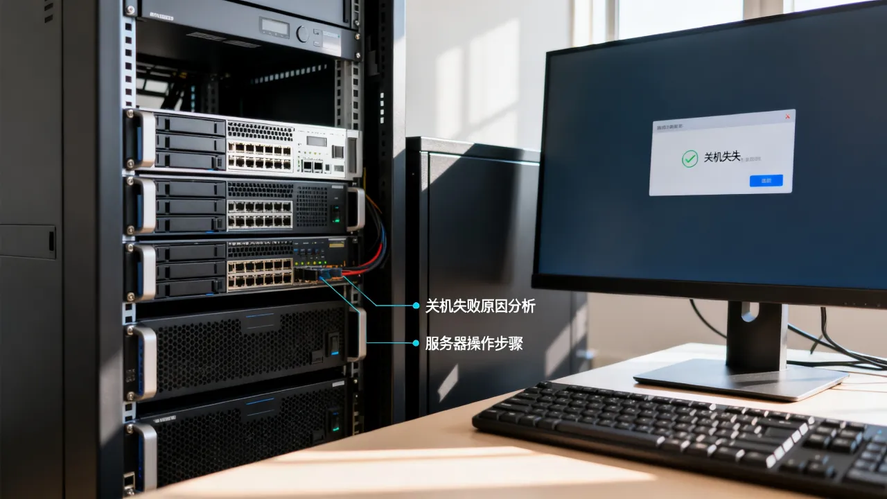服务器为什么关不了，关机显示失败怎么回事？