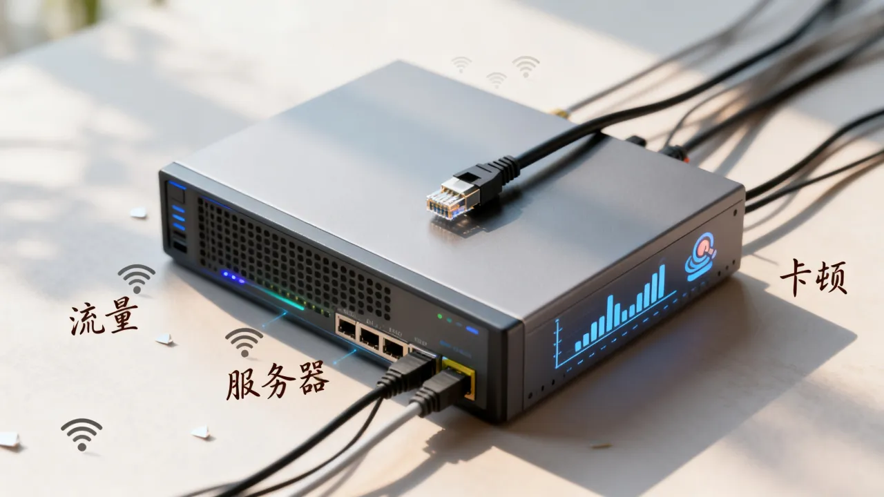 为什么流量开了服务器？服务器流量开了为什么还卡？