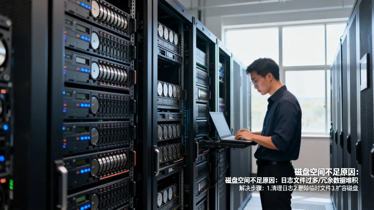 服务器满了是因为什么，服务器磁盘空间不足怎么解决