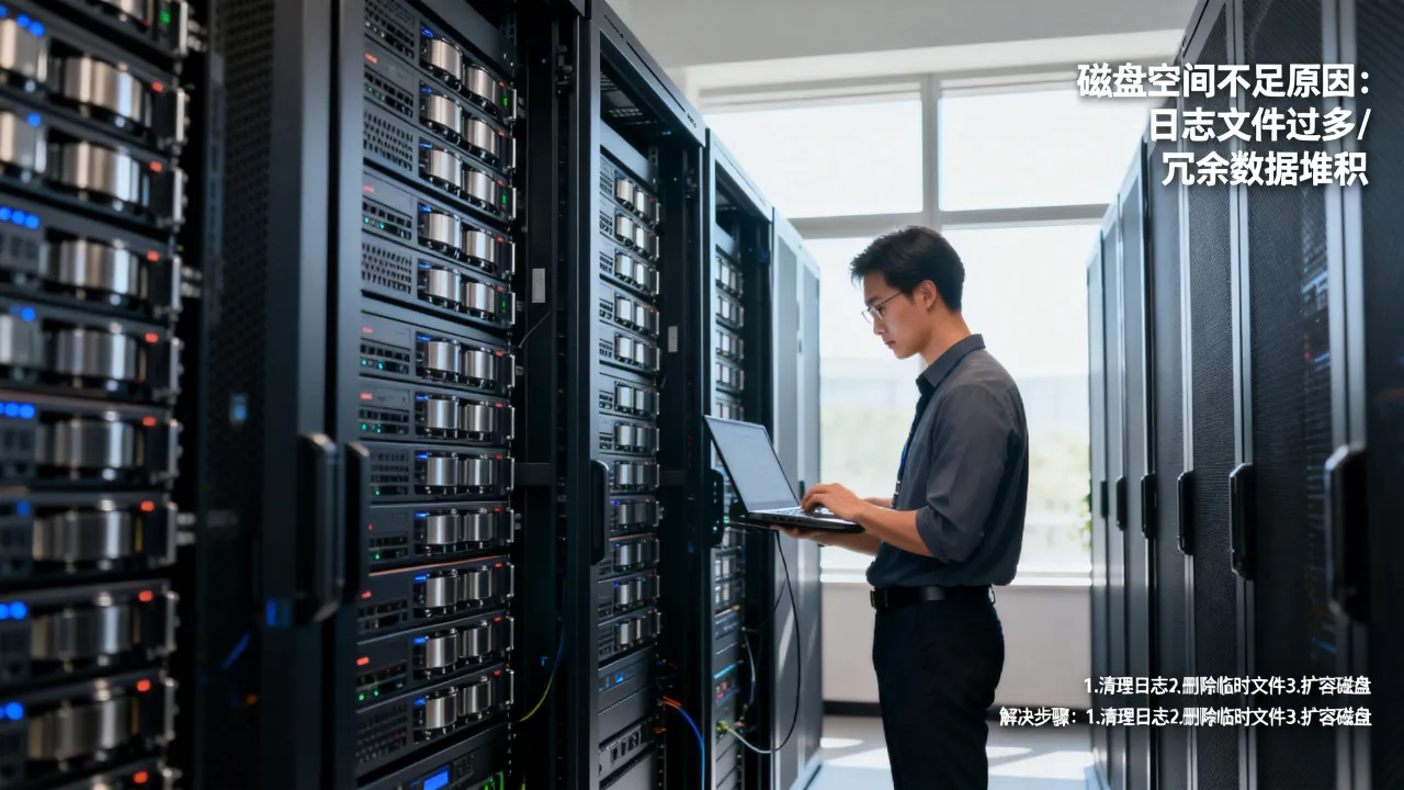 服务器满了是因为什么，服务器磁盘空间不足怎么解决