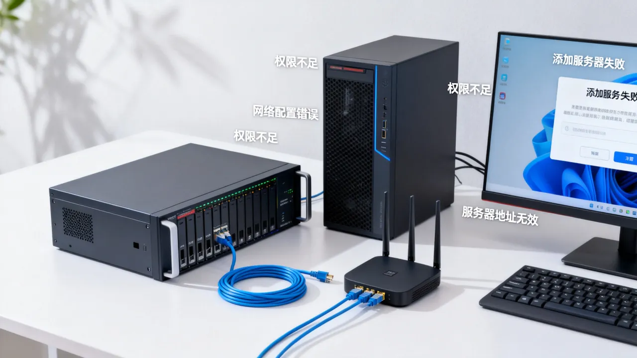 服务器为什么添加不上，添加服务器失败的原因有哪些