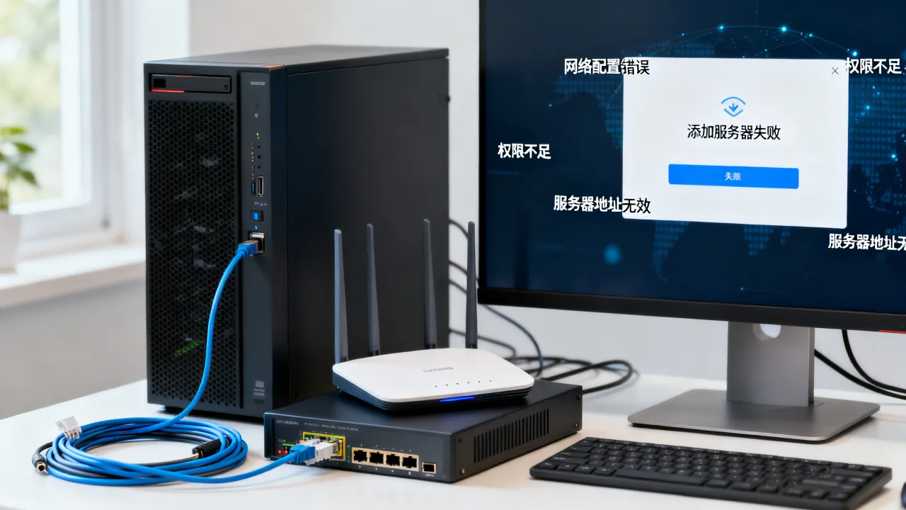服务器为什么添加不上，添加服务器失败的原因有哪些