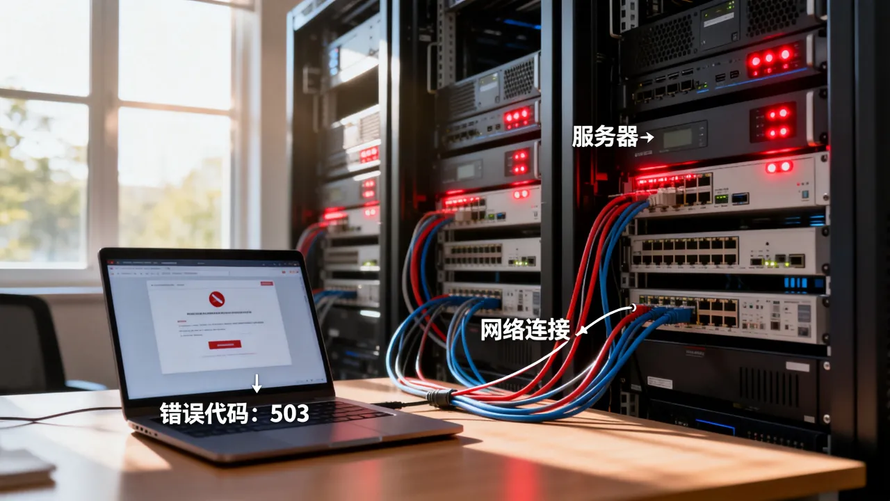 为什么服务器不可用，网站无法访问是什么原因
