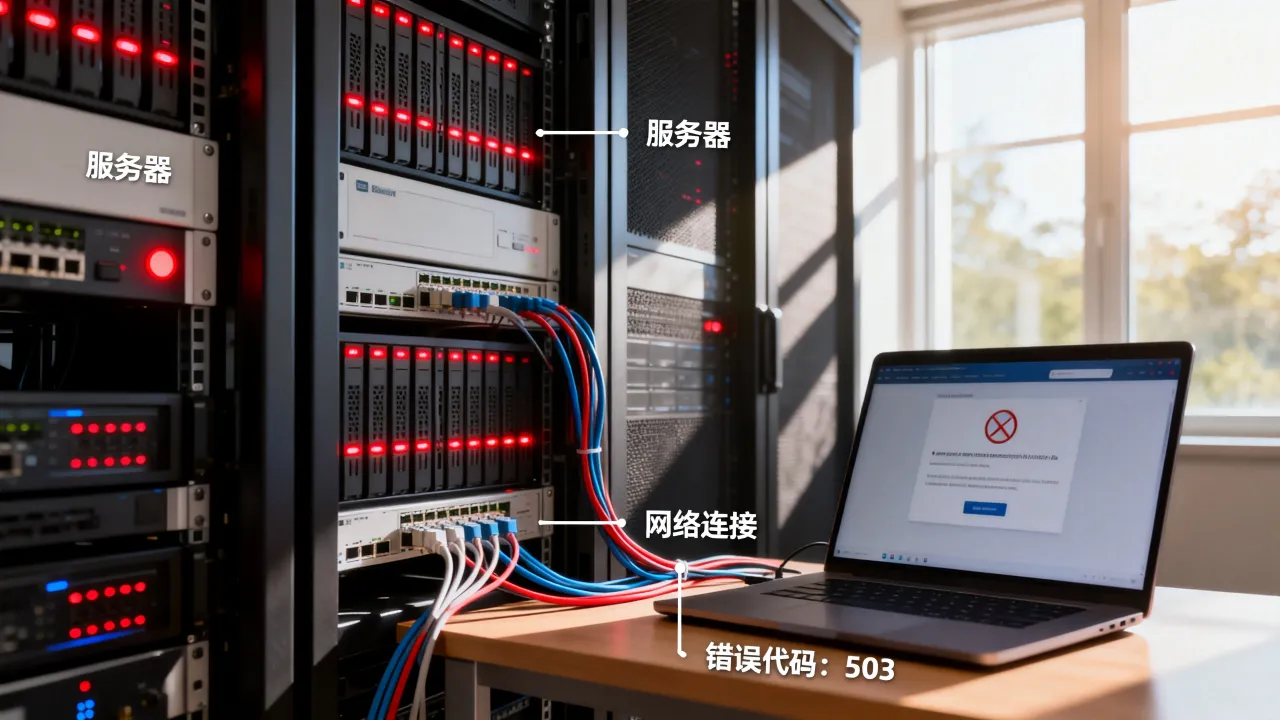 为什么服务器不可用，网站无法访问是什么原因