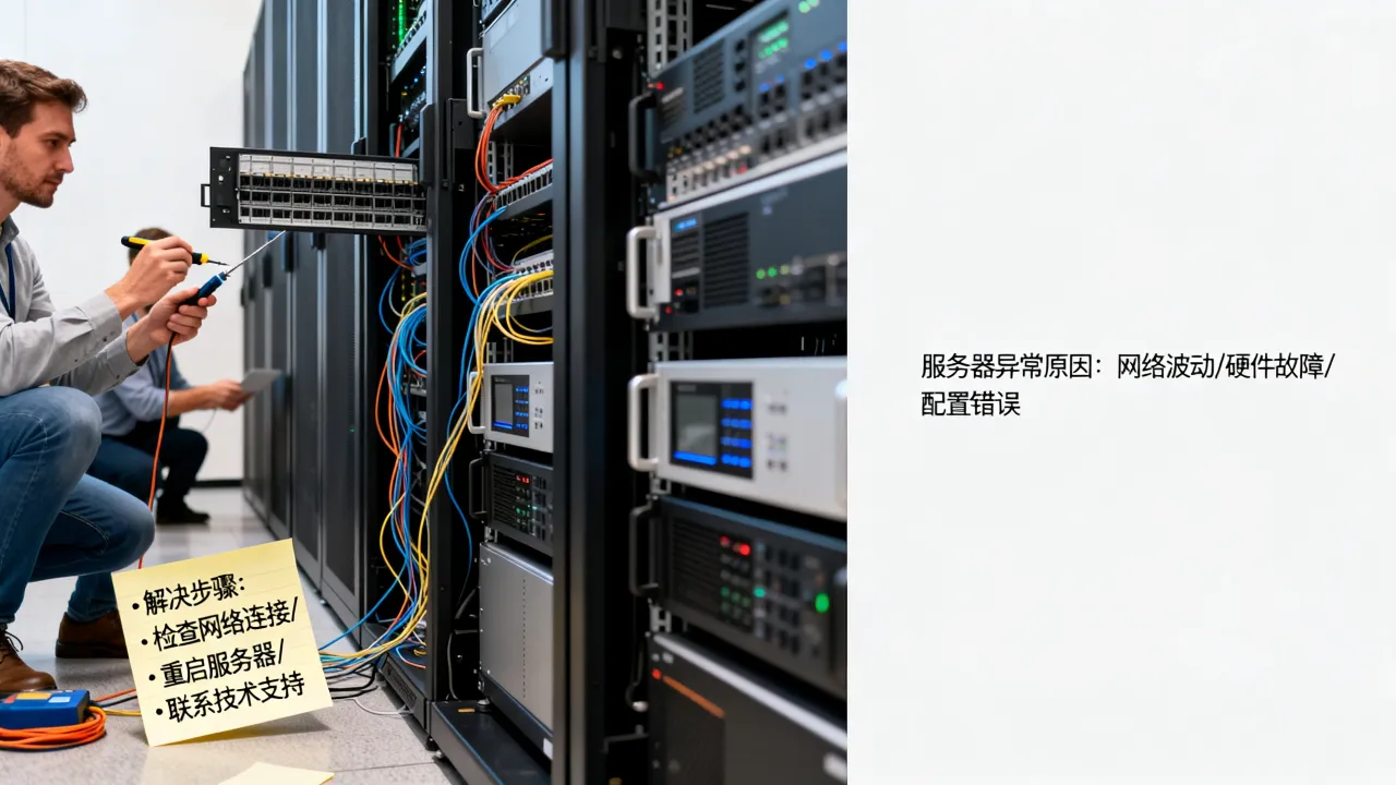 为什么一直服务器异常，服务器异常该怎么解决？