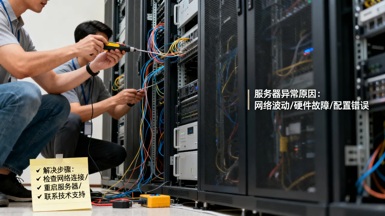 为什么一直服务器异常,服务器异常该怎么解决? 为什么一直服务器异常,服务器异常该怎么解决?