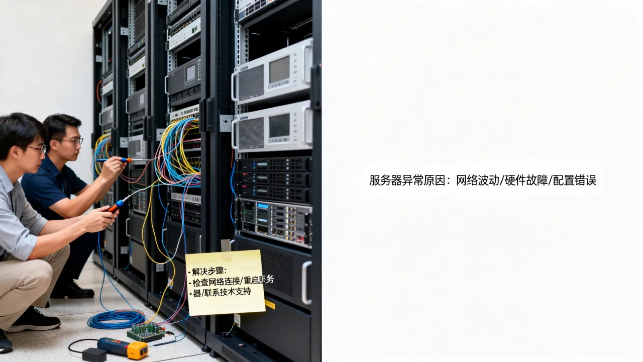 为什么一直服务器异常,服务器异常该怎么解决? 为什么一直服务器异常,服务器异常该怎么解决?