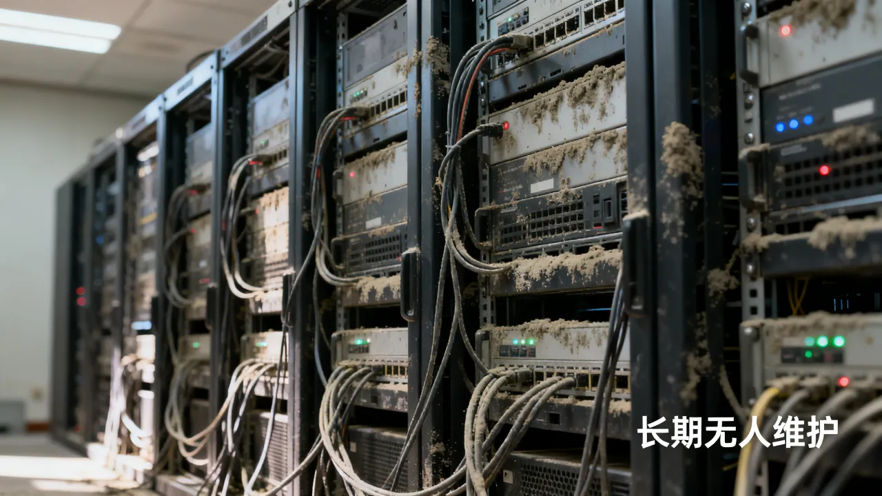 为什么服务器没有人，服务器长期无人维护会怎样