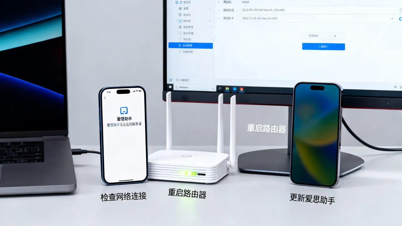 为什么爱思服务器异常，爱思助手无法连接服务器修复方法是什么？