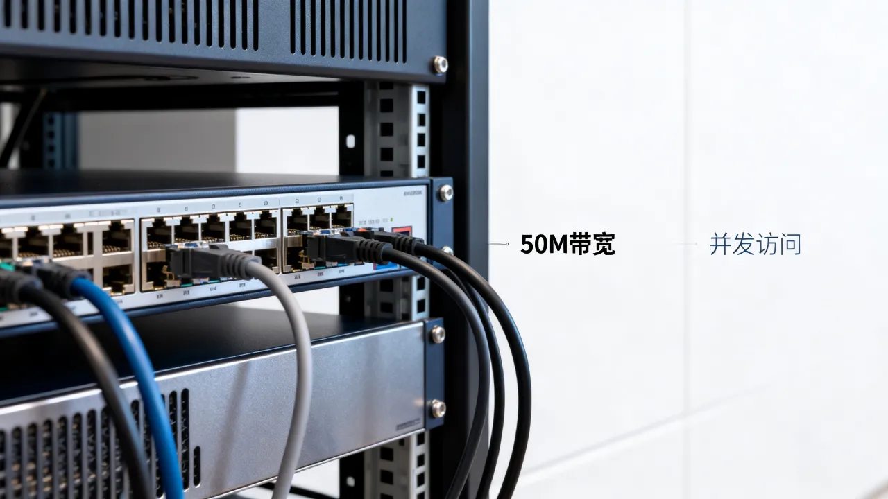 服务器宽带50M够用吗？50M带宽能支持多少并发访问？