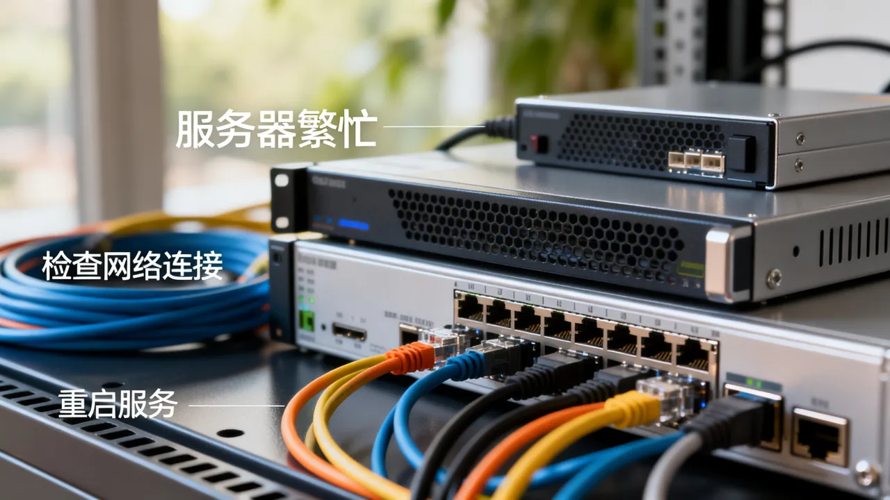 为什么显示服务器忙，服务器繁忙怎么解决呢