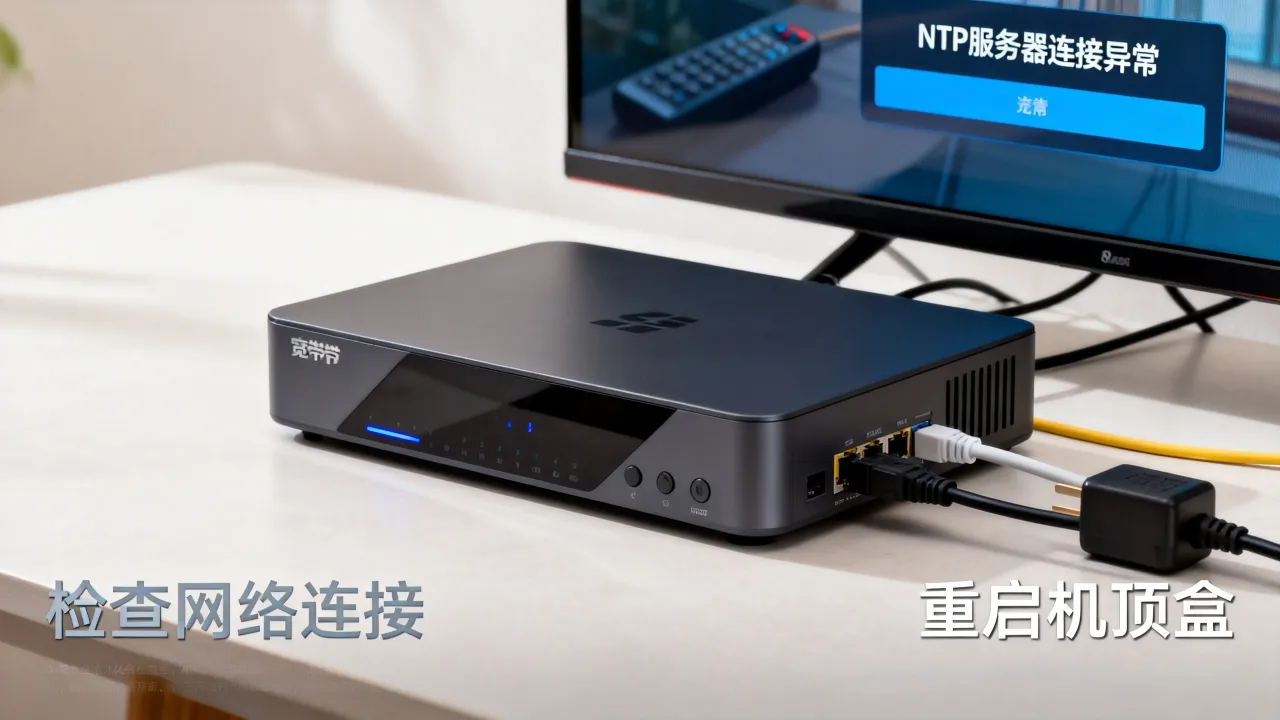 宽带电视盒NTP服务器连接异常是什么，机顶盒时间不同步怎么修复