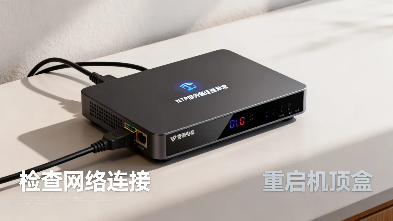 宽带电视盒NTP服务器连接异常是什么，机顶盒时间不同步怎么修复