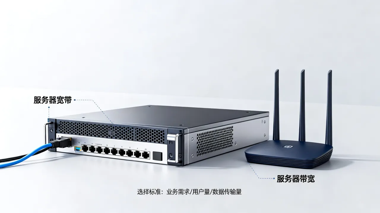 服务器宽带和带宽有什么区别？怎么选够用，服务器带宽多少合适