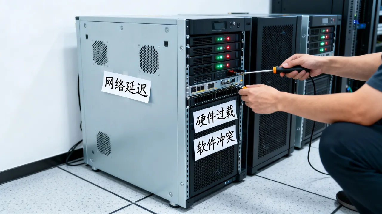 为什么服务器有点卡顿，服务器卡顿是什么原因怎么解决？