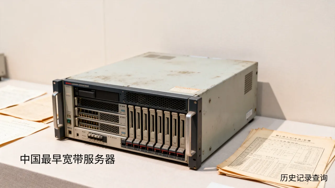 中国最早的宽带服务器是什么？如何查询其历史记录？