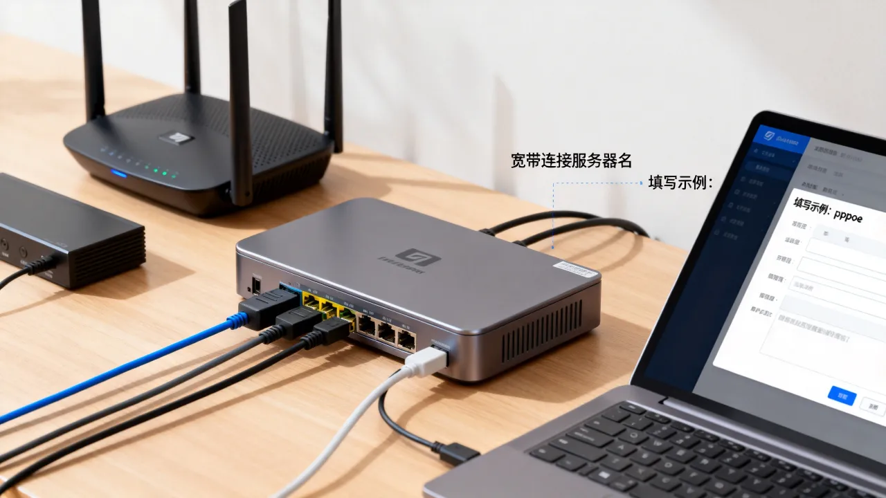 宽带连接要服务器名是什么，宽带连接服务器名怎么填
