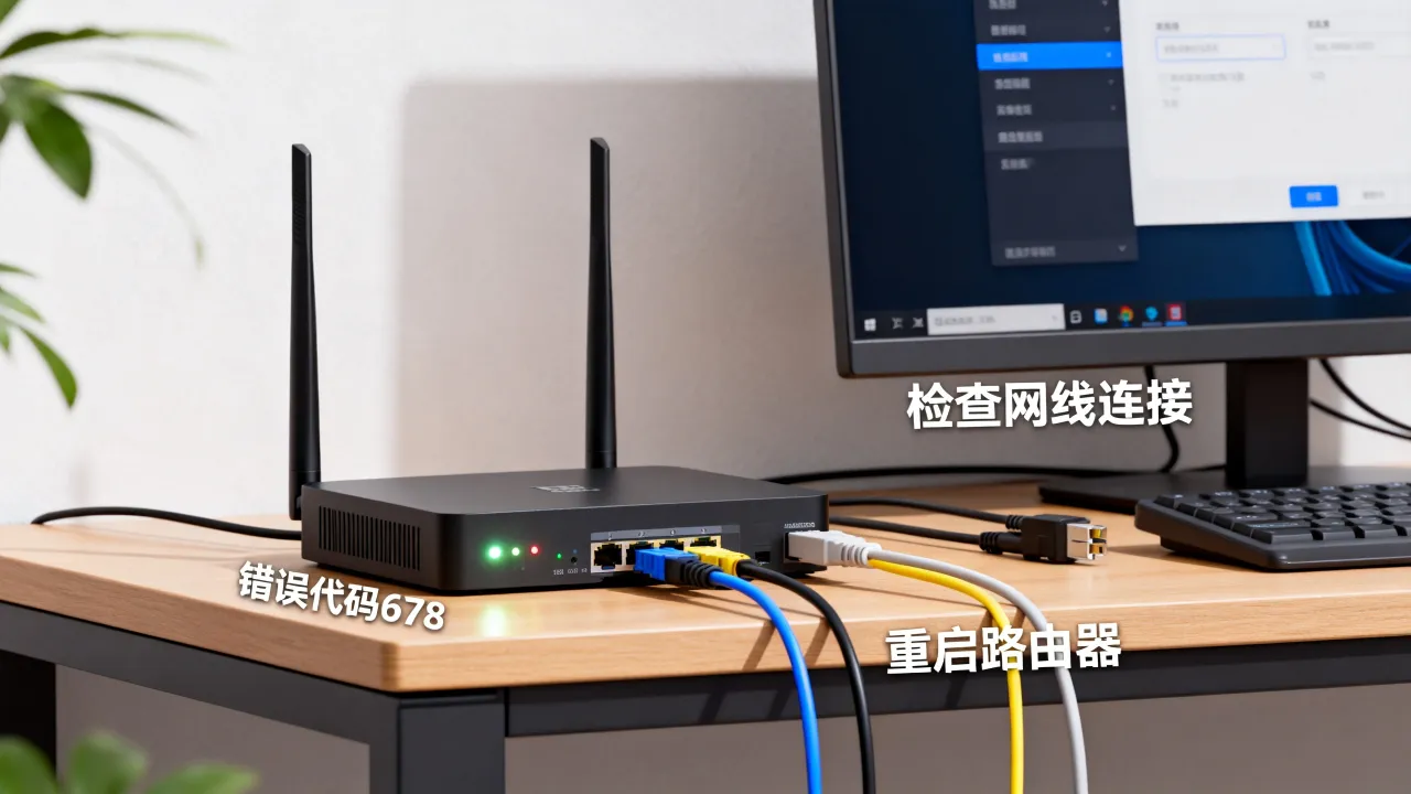 宽带运营商服务器错误怎么解决?,宽带连接错误代码678详解