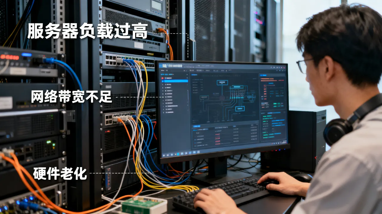 为什么网吧服务器会卡，网吧服务器卡顿怎么办？