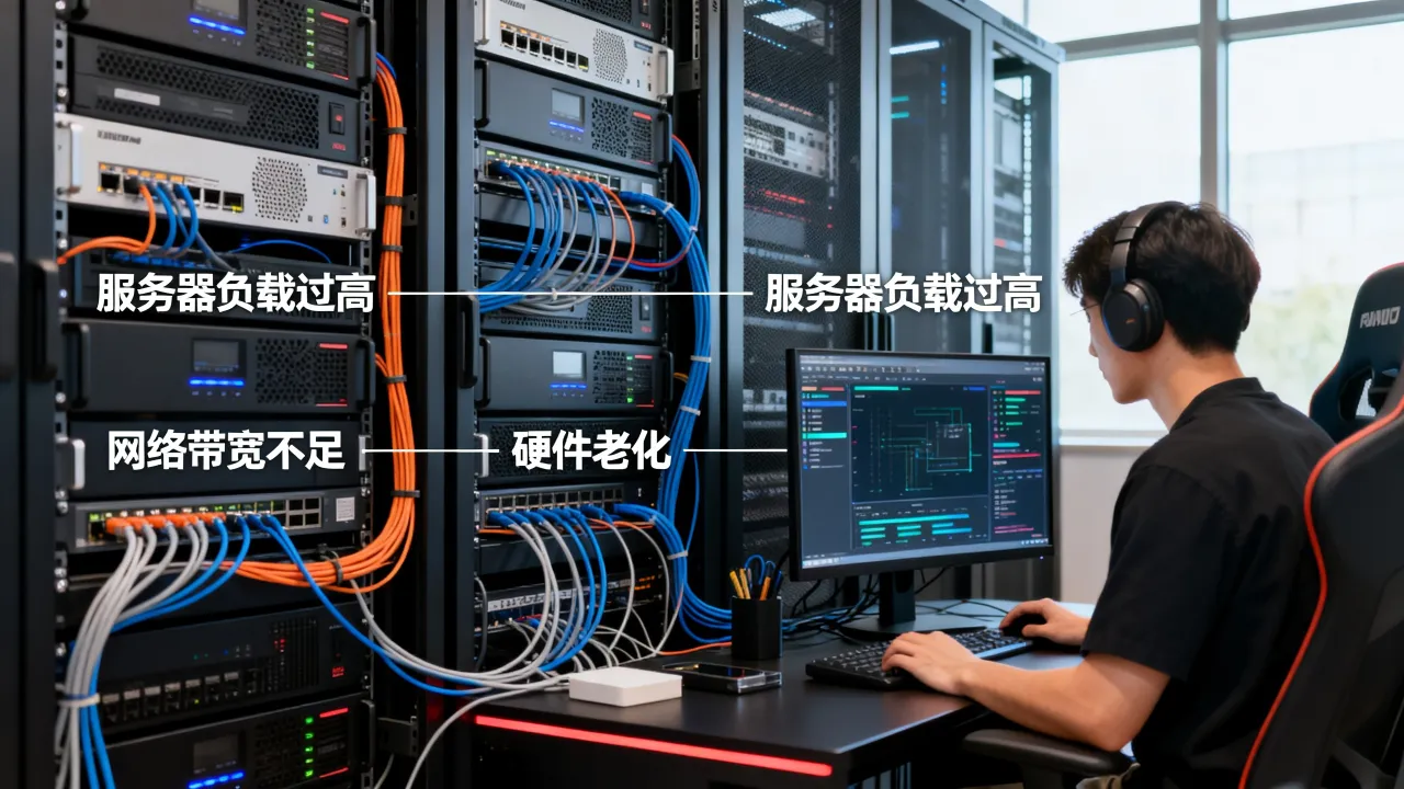 为什么网吧服务器会卡，网吧服务器卡顿怎么办？
