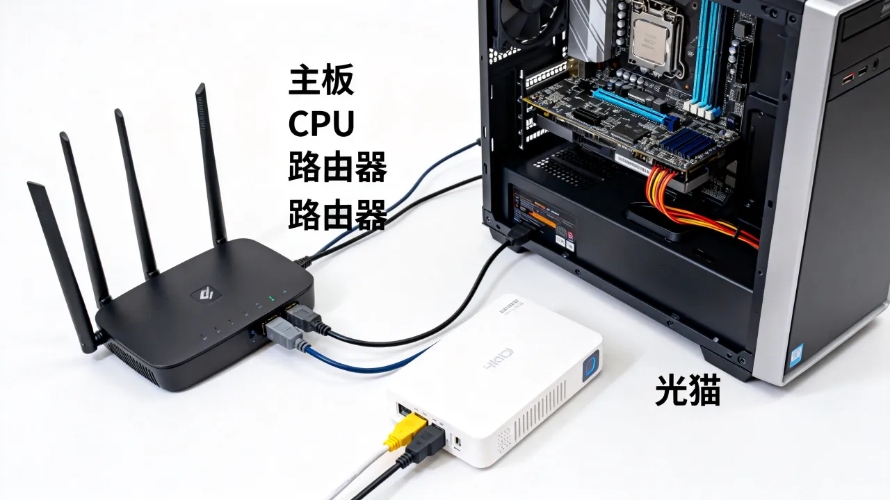 电脑加宽带怎么变成服务器？需要什么配置