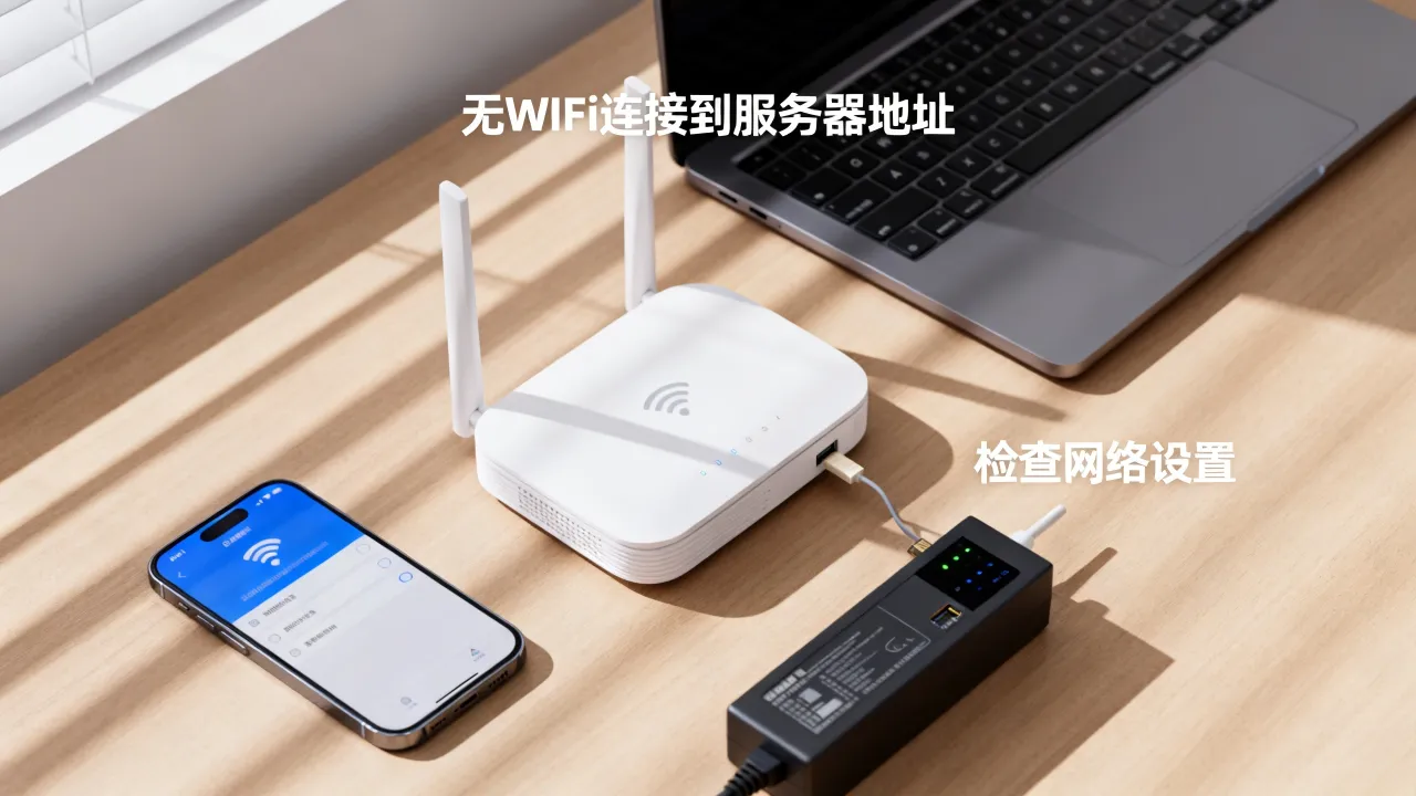 为什么在没有wifi连接到服务器地址，怎么解决？