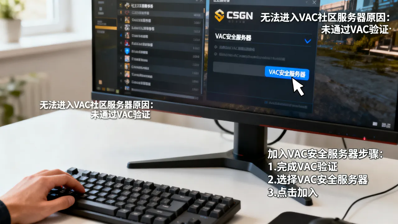 csgo为什么进不去带vac的社区服务器，怎么加入vac安全服务器