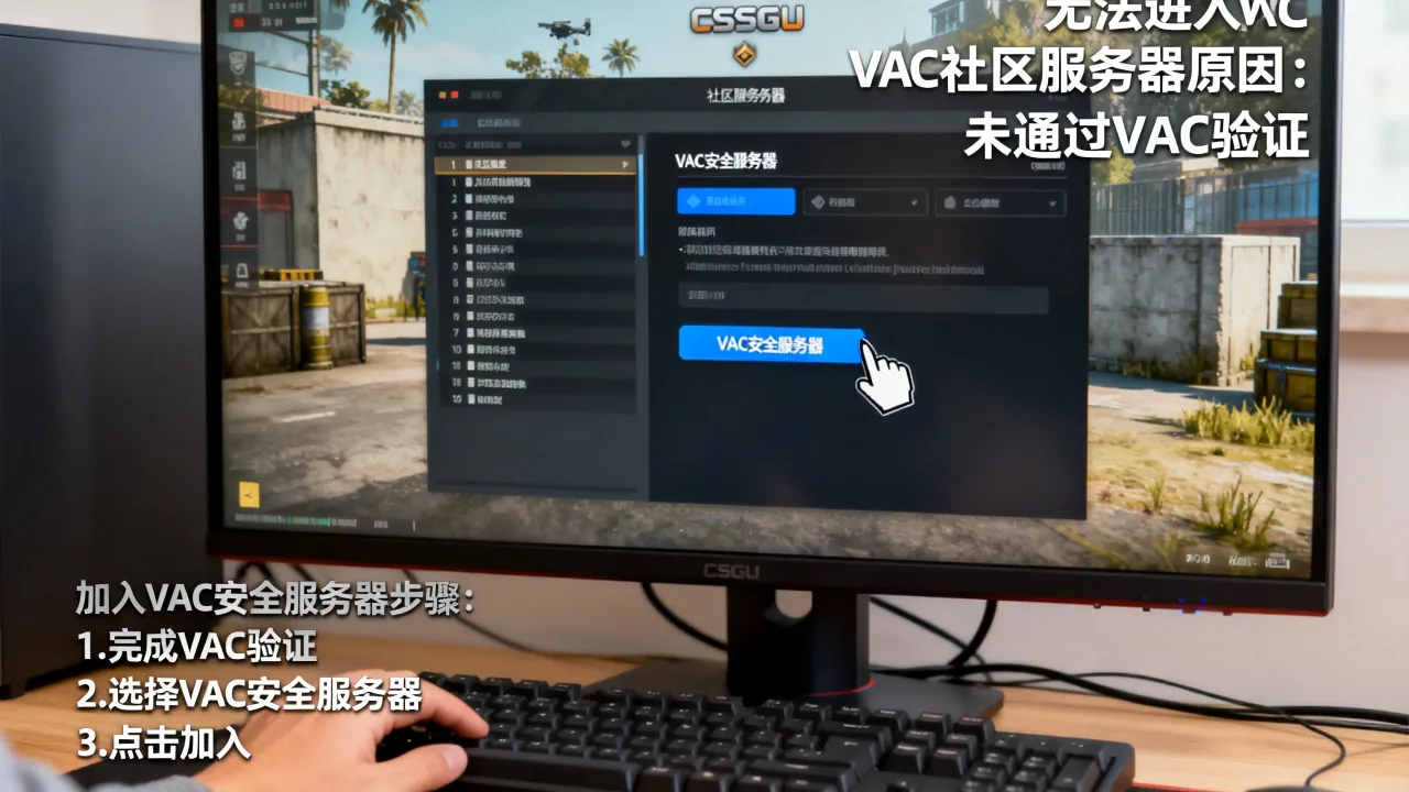 csgo为什么进不去带vac的社区服务器，怎么加入vac安全服务器