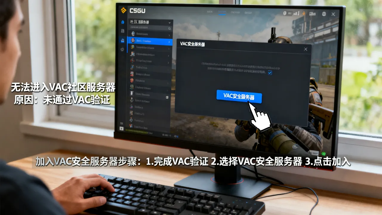 csgo为什么进不去带vac的社区服务器，怎么加入vac安全服务器