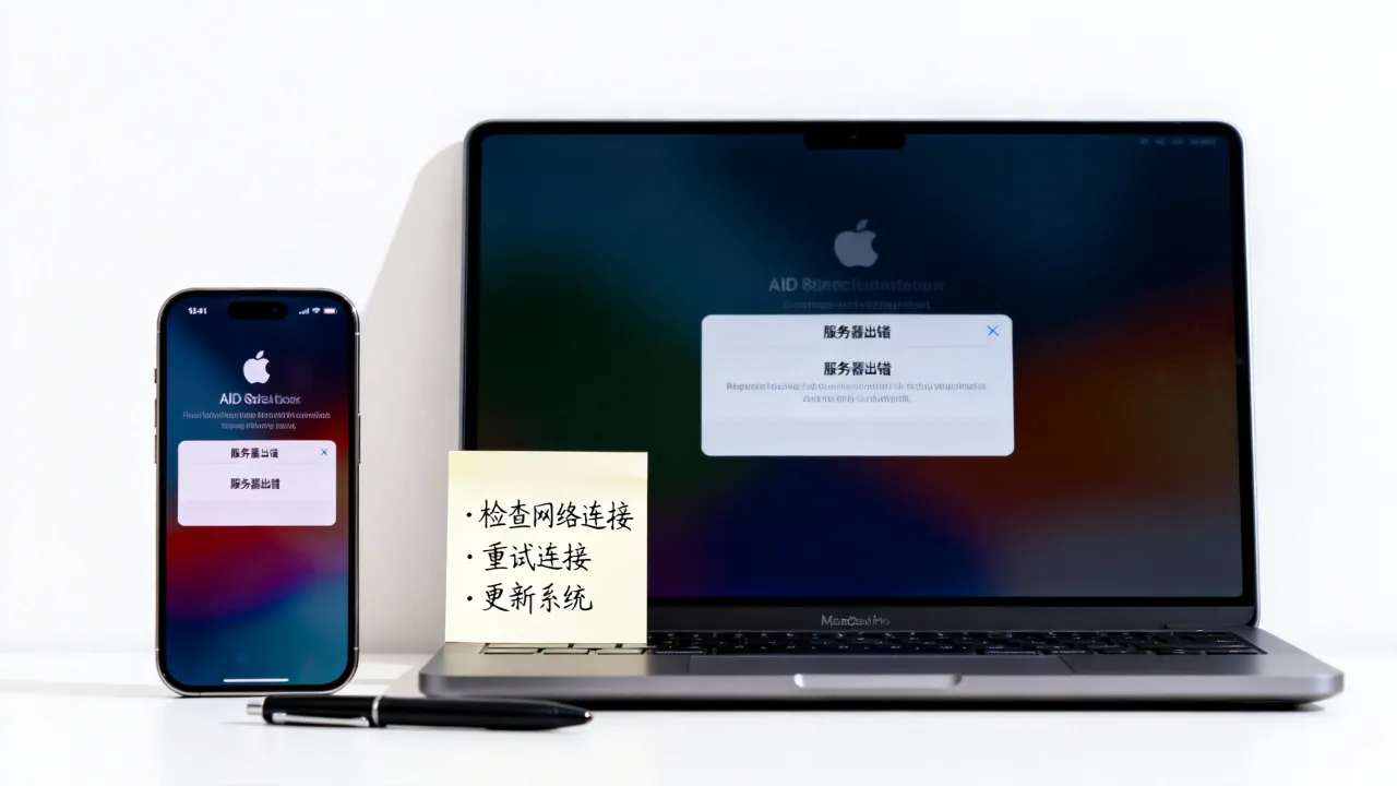 为什么连接Apple ID时服务器出错，怎么解决？