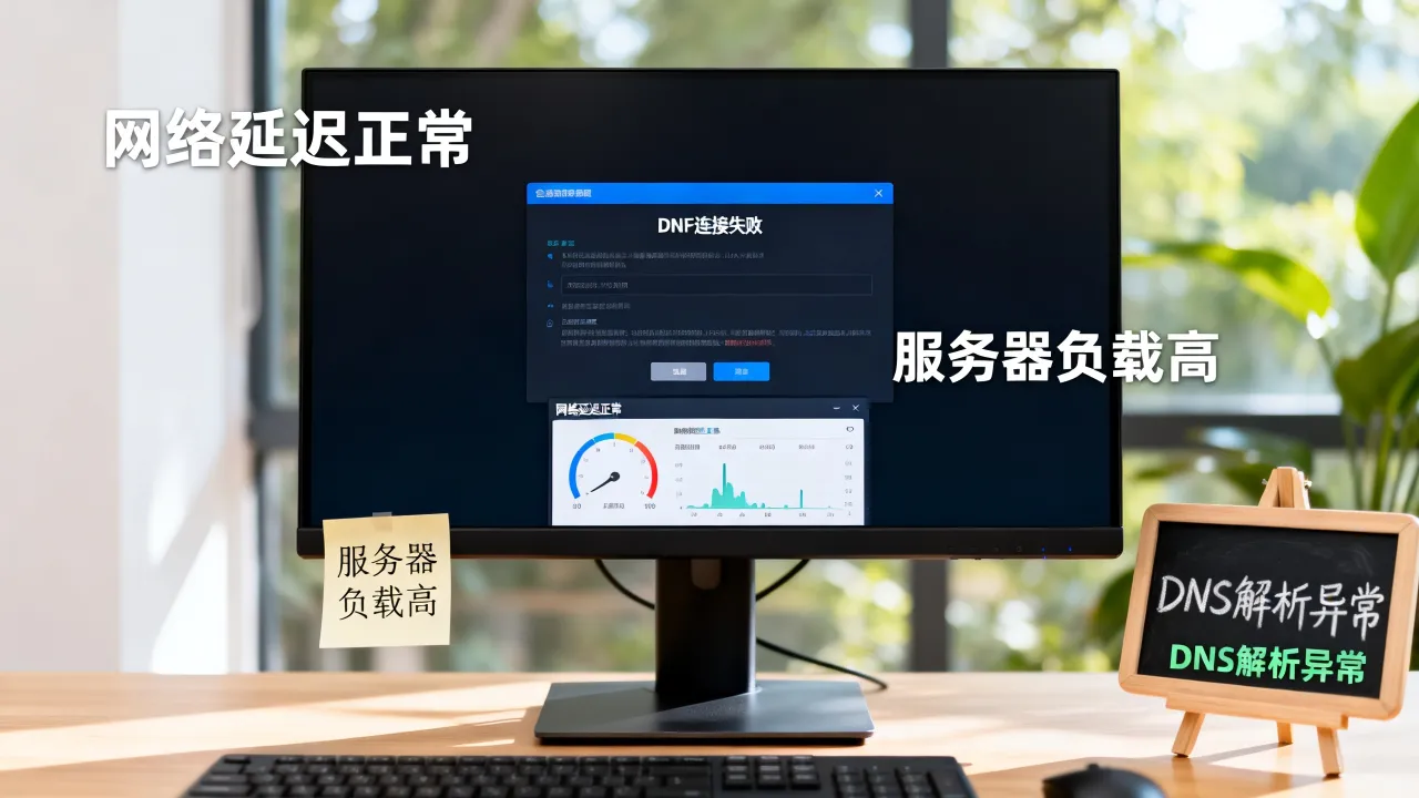 dnf网速很好为什么不能连接服务器，原因是什么