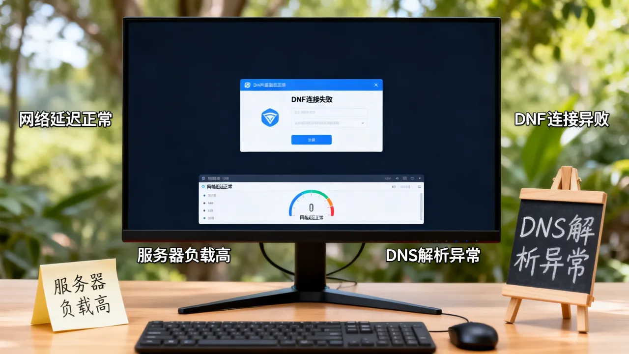 dnf网速很好为什么不能连接服务器，原因是什么