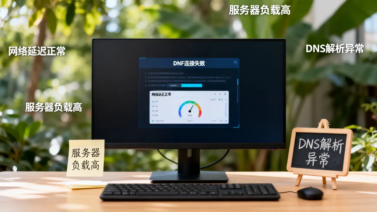 dnf网速很好为什么不能连接服务器，原因是什么