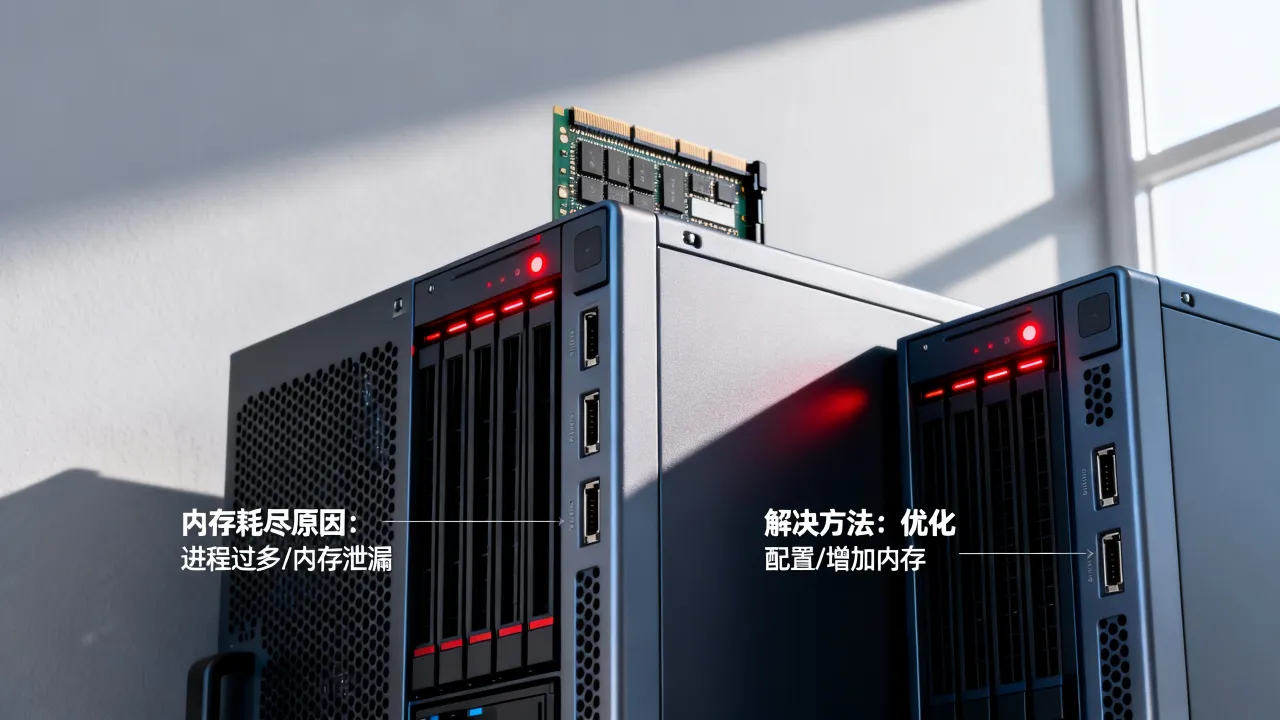 为什么服务器内存耗尽，服务器内存耗尽怎么解决？